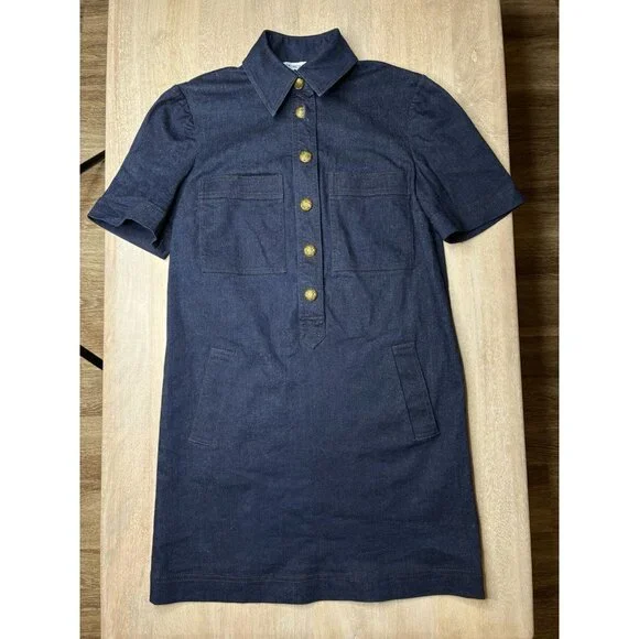 veronica beard koulis denim dress Veronica Beard Koulis Denim Shirtdress